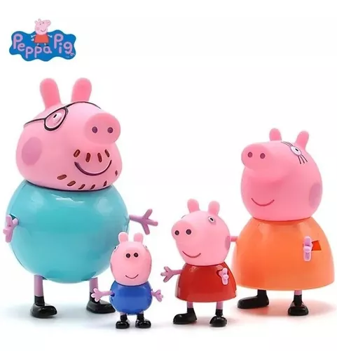 Peppa Porco Luxuoso Casa Brinquedos De Dupla Face Festa De Aniversário Da  Família Figuras De Ação Educacional Boneca Infantil - Escorrega o Preço