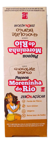 Paçoca Diet Zero Chocolate Branco Moreninha Do Rio - 1cx
