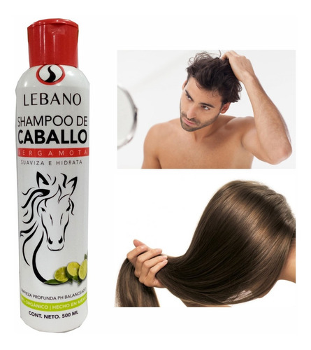 Shampoo De Caballo Con Bergamota Suaviza E Hidrata 500ml