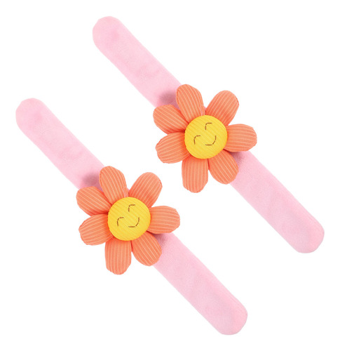 Pulsera Con Forma De Flor, 2 Unidades, Dibujos Animados, Hug