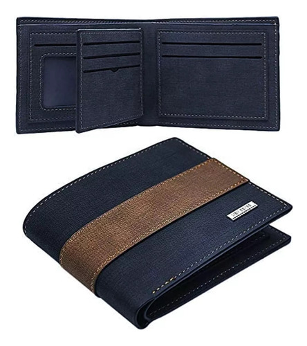 Cartera De Gran Capacidad Para Hombre Con 3 Compartimentos