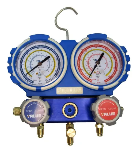 Kit Manifold R 410+ R 22 Value + Bomba De Vacio Value 100 L
