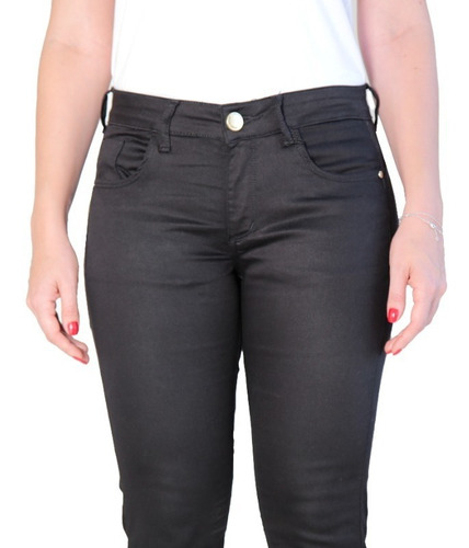 Imagem 4 de 5 de Calça Jeans Skinny Feminina Preta
