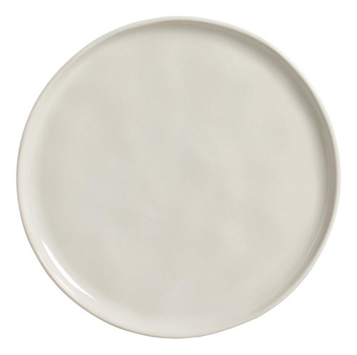 Conjunto C/ 6 Pratos Raso Bio Stoneware Clay Ø 27,5cm Cor Branco