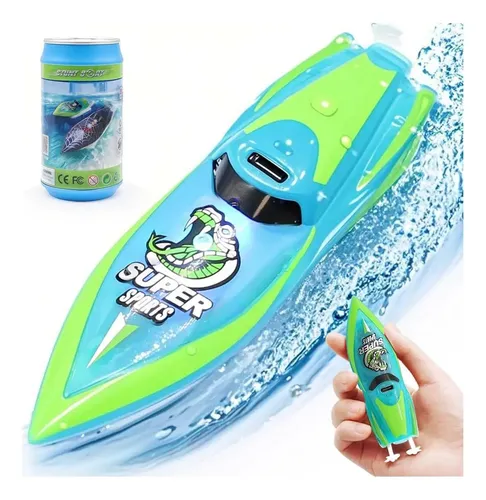 Barco RC Devil Fish De Doble Hélice – Juguete Acuático A Control Remoto Para Niños, Con Batería Recargable Y 2.4GHz