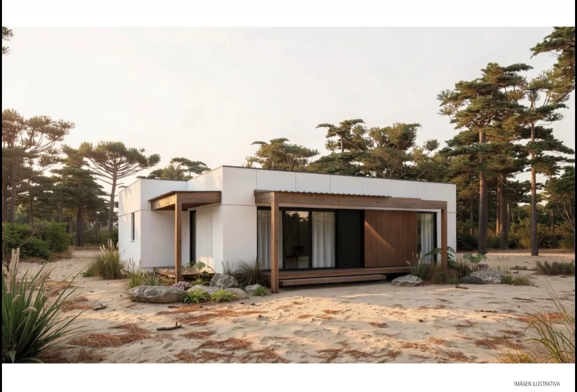 Espectacular Casa A Estrenar De 3 Dormitorios. Super Cálida, Rodeada De Bosque Y Naturaleza En Aldea El Pinar · Foto 2