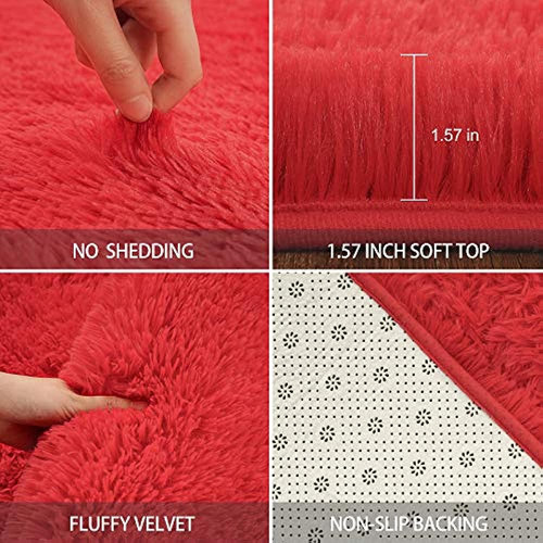 Benron Alfombras Suaves Y Esponjosas Para Areas Modernas, 4