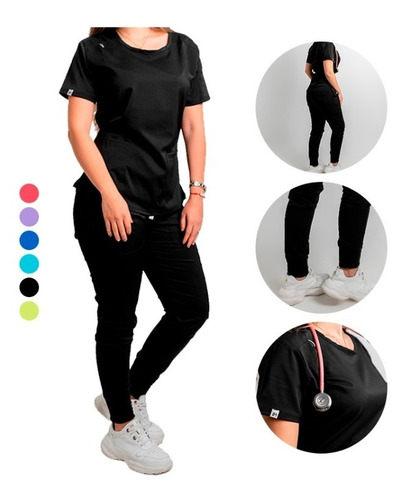 Uniforme Medico Antifluidos De Tela Lafayette - Jogger