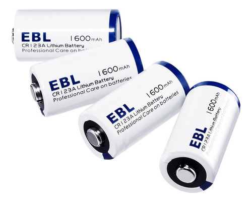 4 Pilas Cr123a Ebl Original Cr123 3v 1600 Mah No Recargable