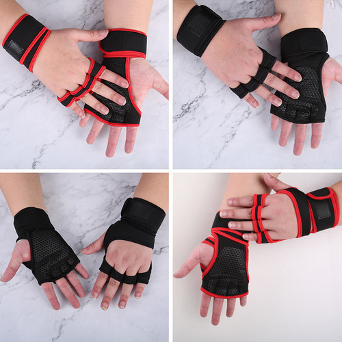 1 Par De Guantes Finos Protectores Unisex Para Medio Dedo