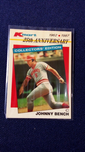 Tarjeta De Johnny Bench Hof 1989 N3 