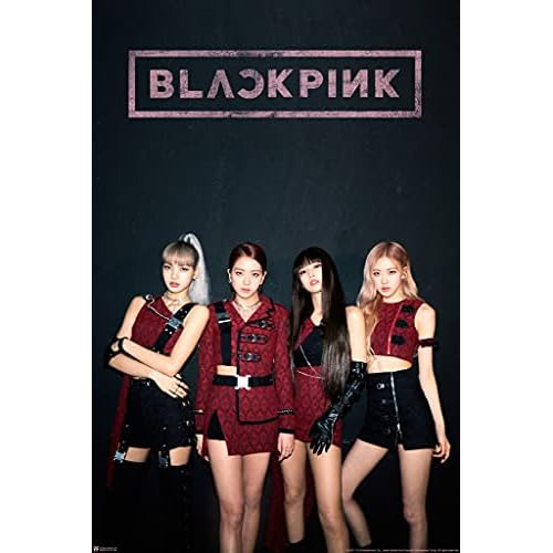 Póster De Blackpink Merchandising Trajes Rojos Y Negro...