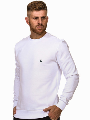 Imagem 2 de 7 de Moletom Masculino Gola Careca - Estampa Gota