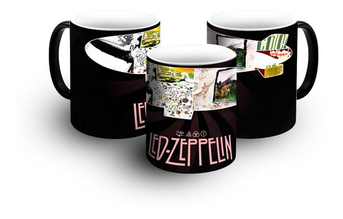 Taza Mágica Led Zeppelin Mod2 Para Regalar 