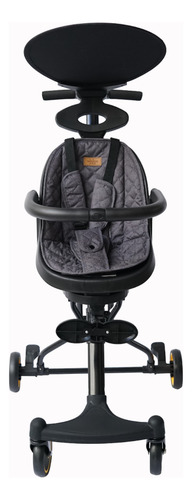 Carriola Y Silla De Paseo Giratoria 360 Deluxe T008 Negro