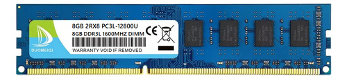 8g Memoria Ram Duomeiqi Ddr3l-1600 Pc3-12800 Dimm 1.35v/1.5v