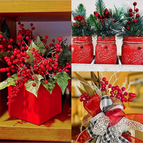 Agujas De Pino Artificiales Para Decoración De Mesa Navideña