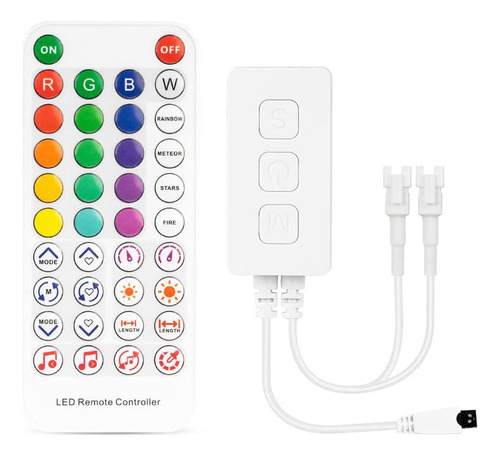 Controlador De Banda Led De Música Sp611e Ws2812b Ws2811, Ir