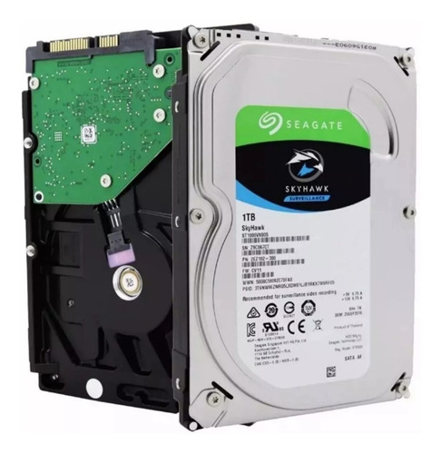 Imagen 3 de 8 de Disco Rigido Interno Seagate Skyhawk 1tb 1 Tera Wd Sata 3