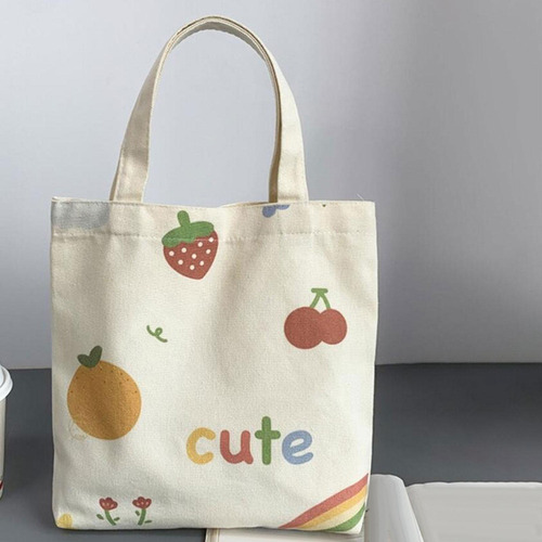 X Bolsa Lona For Compras, Bolso Ligero Y Resistente Con