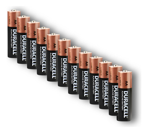 Pack 12 Pilas Duracell Aa Alcalina 1.5 V De Larga Duración 