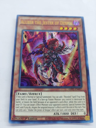 Aluber The Jester Of Despia Gfp2-en097 Ultra Rare Yugioh