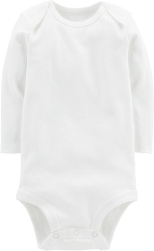 Bodys Carters Manga Larga Blanco Por Unidad