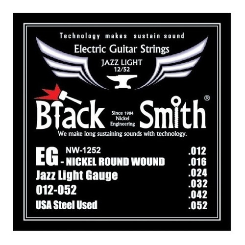 Encordado Guitarra Electrica Cuerda 012-52 Blacksmith Nw1252