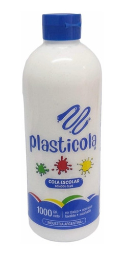 Adhesivo Plasticola Cola Vinilica Botella 1 Kilo X1 U
