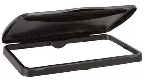 Tapa Slim Jim De Reciclaje C/bisagra Rubbermaid Color Negro