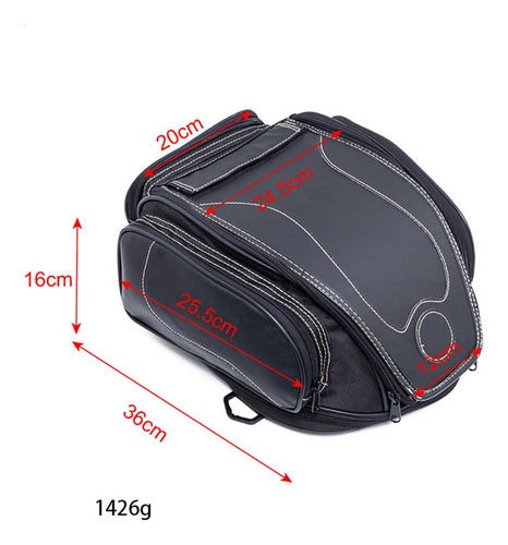 Portaequipajes Trasero Genérico Para Motocicleta, Bolsa