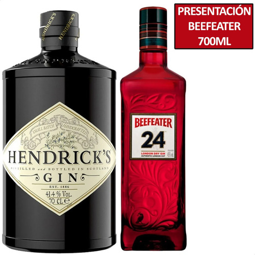 Gin Hendricks 700ml + Beefeater 24 London Dry 750ml 