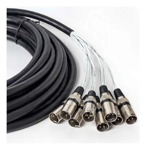 Medusa Profissional 8 Vias Montada Com Conectores Combo 15 M