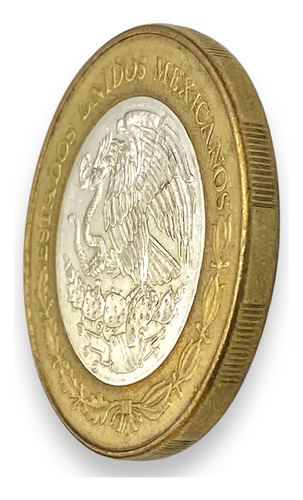 Moneda Bimetalica 100 Pesos Estado D Hidalgo Año 2006 Fase 2 (Usado)