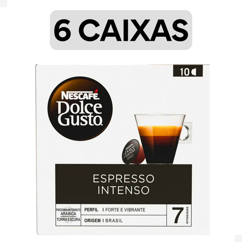 Kit 60 Cápsulas Dolce Gusto Café Espresso Intenso