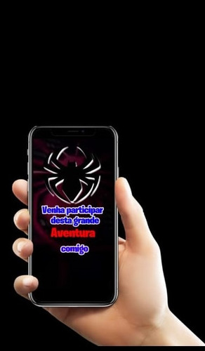 Convite Virtual Animado Personalizado Homem Aranha -vertical