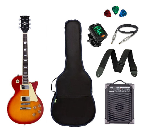 Kit Guitarra Strinberg Les Paul Lps230 + Caixa Amplificada