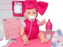 Comprar Boneca Bebe Reborn Chupeta Fralda Mamadeira Naninha + Brinde