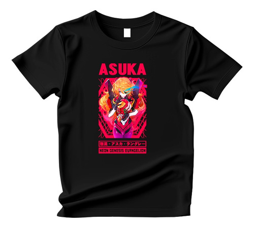 Camisa Camiseta Neon Genesis Evangelion Asuka Anime 1257