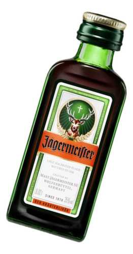 Licor Fino Alemão Jagermeister 20ml Original Miniatura 6un
