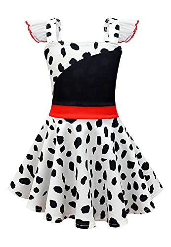 Disfraz De Cruella Deville Para Niñas Y Niños, Disfraz De Ha