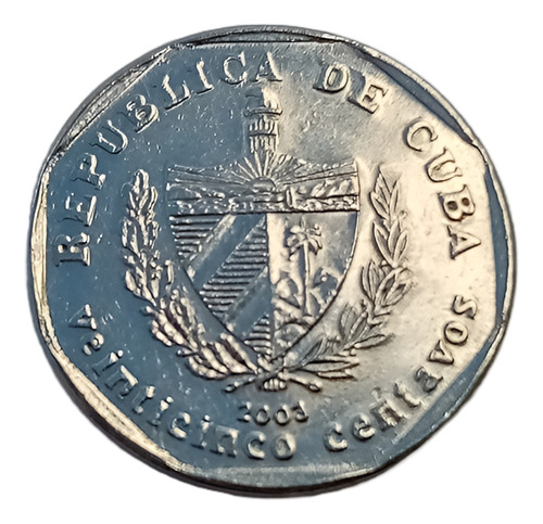 Moneda Cuba 25 Centavos (Usado)