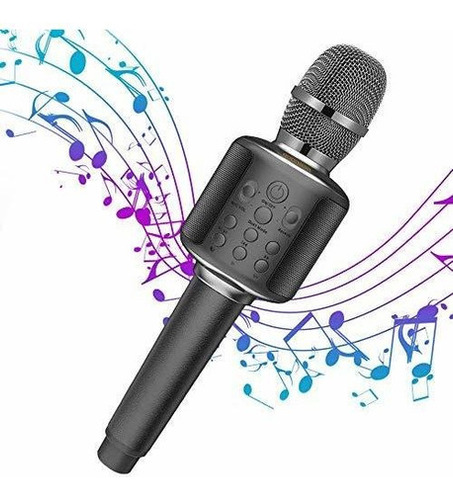 Microfono De Karaoke Para Cantar Microfono Inalambrico Porta