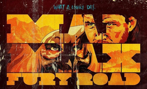 Poster Vintage - Mad Max Fury Road 30x50cm Plastificado