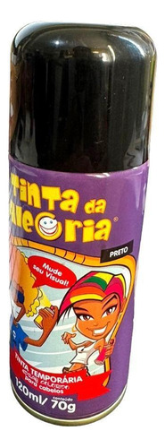 Maquiagem Capilar Tinta Da Alegria Cor Preto 120ml