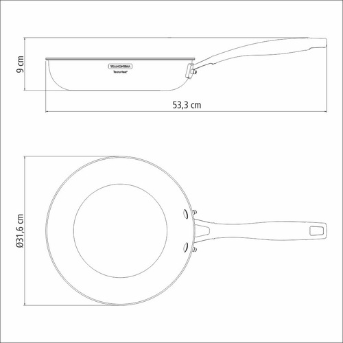 Set Sartenes Tramontina Grano Antiadherente 20 Y 30 Cm