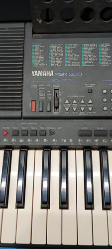 Teclado Yamaha Psr 500 - Teclas Sensitivas - Ótimo Estado Preto
