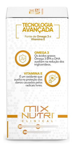 Clinical - Omega 3 33/22 - 90 Caps Mix Nutri Sabor Without flavor