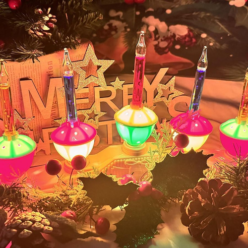 Lámparas De Velas De Burbujas De Luz De Navidad 5, Enchufe 5
