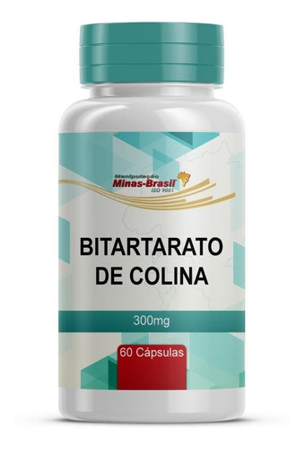 Bitartarato De Colina 300mg - 60 Cápsulas